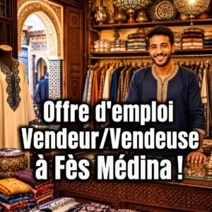 Recrutement Vendeur/Vendeuse à Fès Médina – CI
